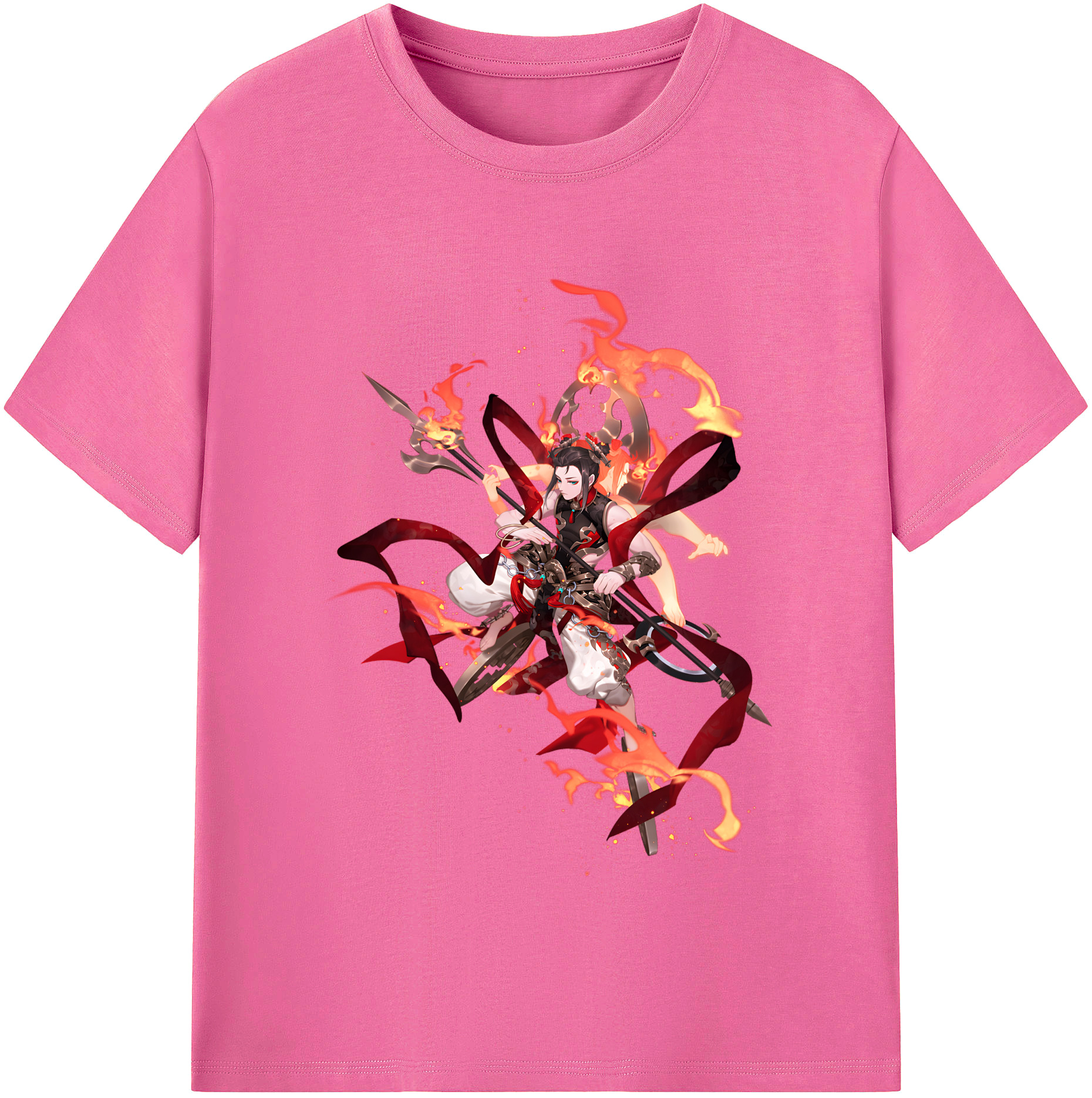 （画像用） Ne Zha 2 ナタ 魔童の大暴れ レディースカジュアルプリントTシャツ（綿100％）